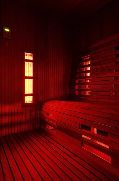 Infrared sauna cabin (infra)red light